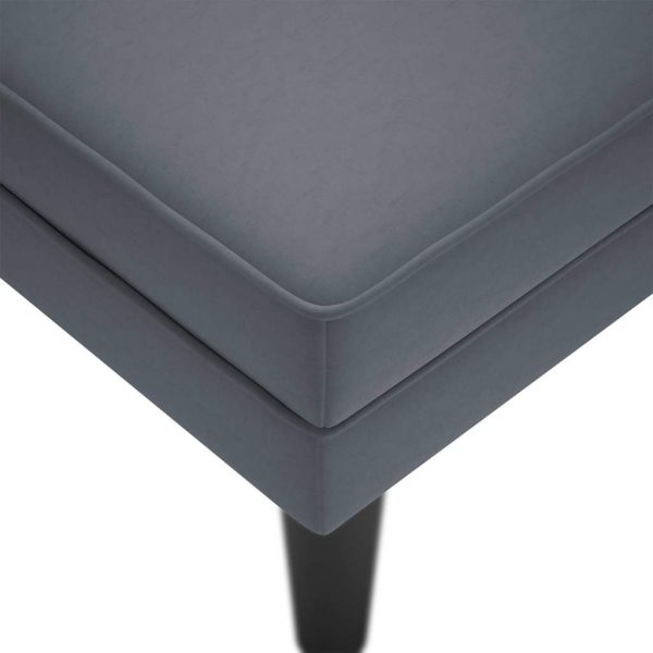 Chaise lounge c/ almofada/apoio de braços direito veludo - Image 7