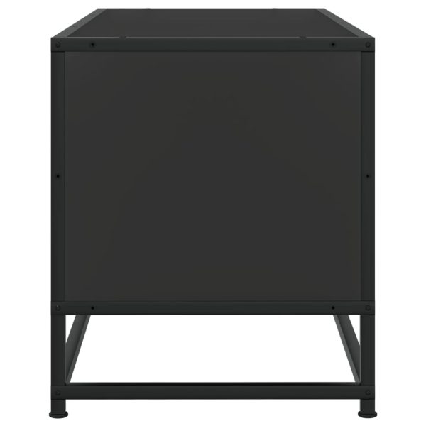Móvel para TV 80x34,5x40 cm derivados de madeira/metal preto - Image 4
