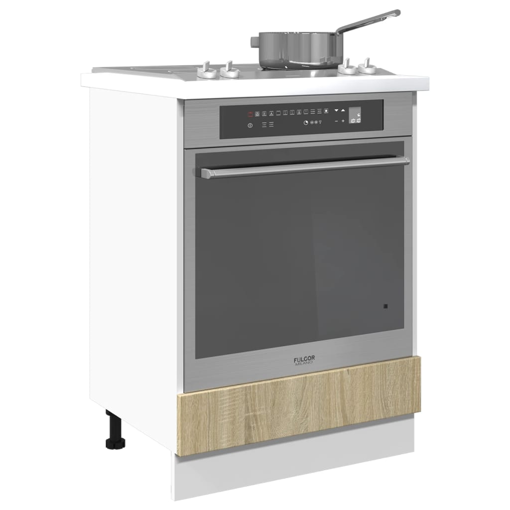Armário para forno 60x46x81,5 cm contraplacado cor carvalho - Image 3