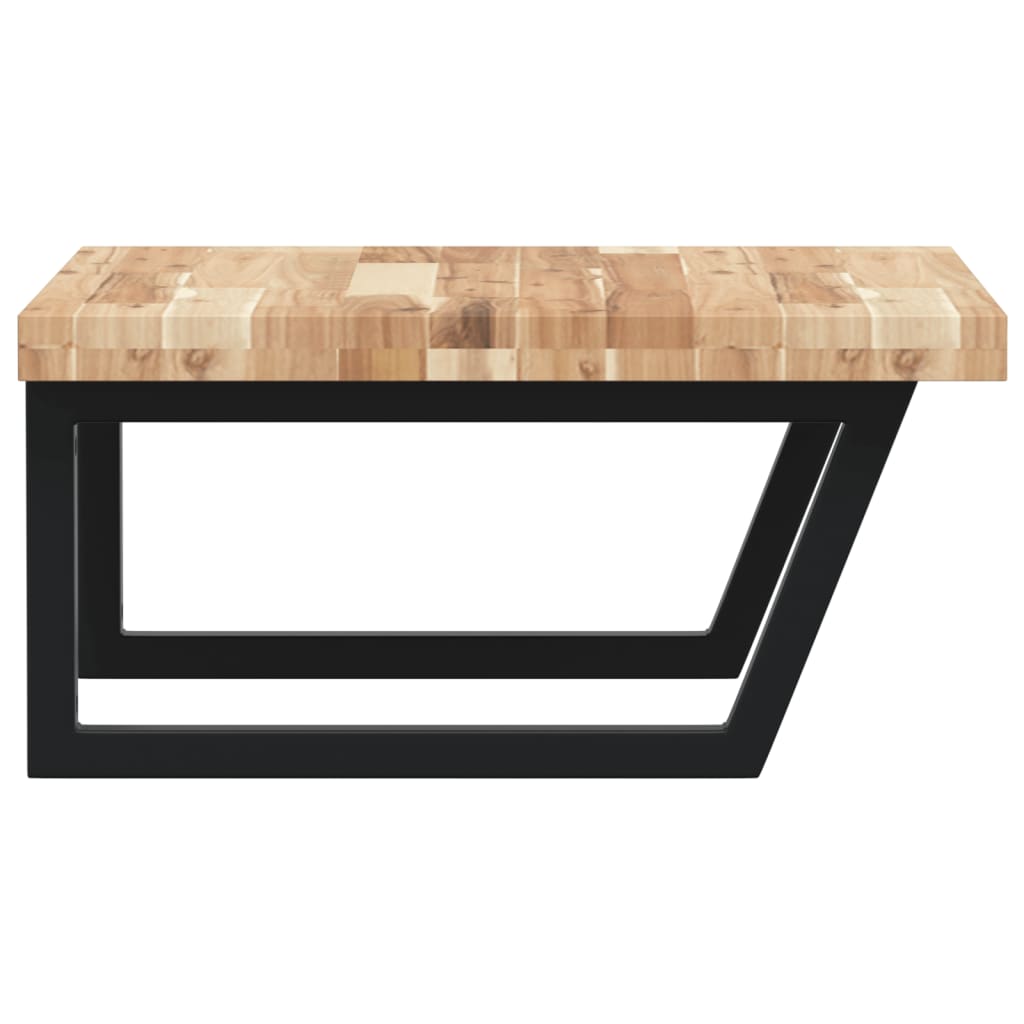 Prateleira de parede p/ lavatório aço/madeira de acácia maciça - Image 4