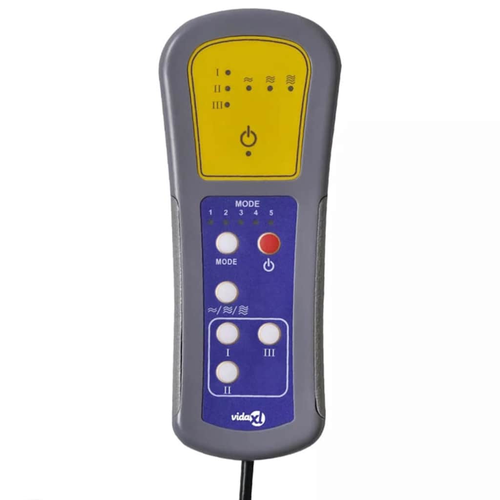 Poltrona de massagens reclinável tecido cinzento-acastanhado - Image 11