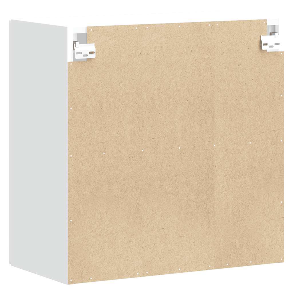 Armário de parede de cozinha com porta de vidro Porto branco - Image 8