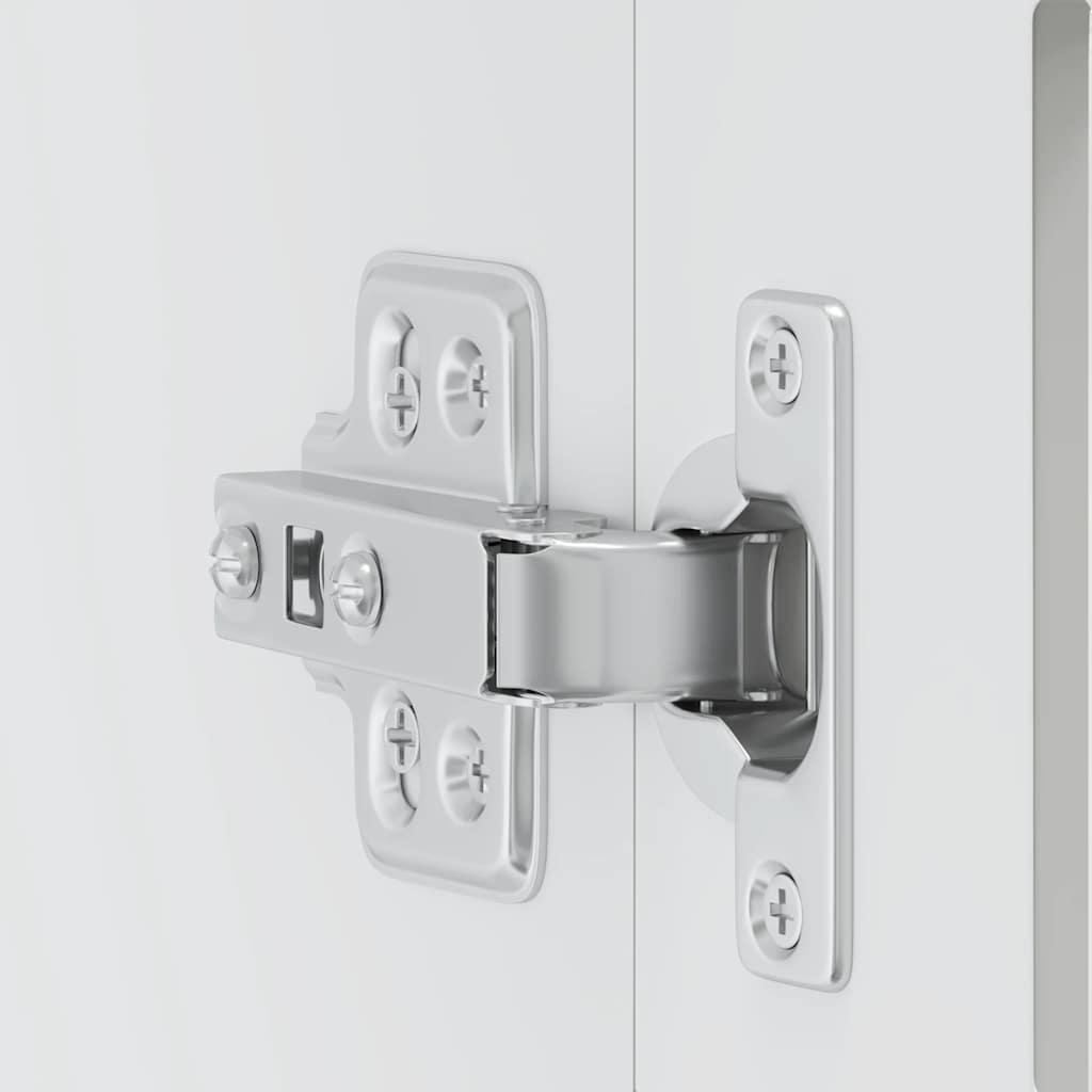 Armário de parede de cozinha com porta de vidro Porto branco - Image 9