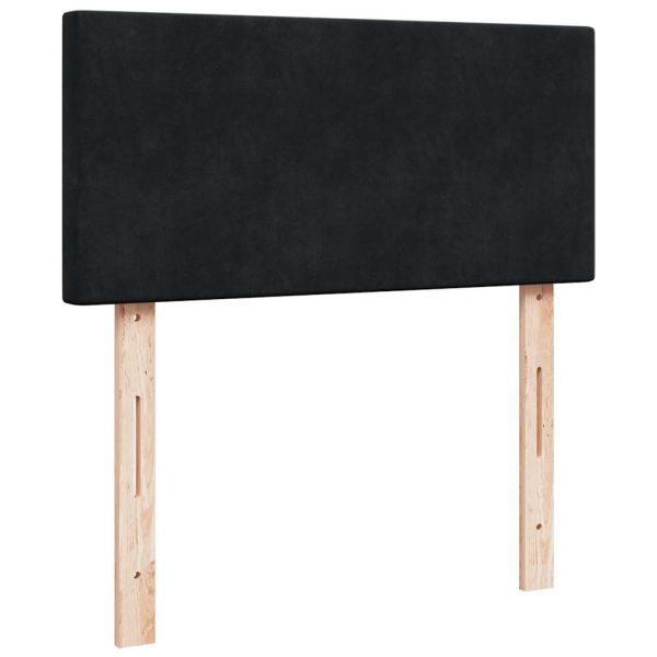 Estrutura de cama otomana com colchões 180x200cm veludo preto - Image 6
