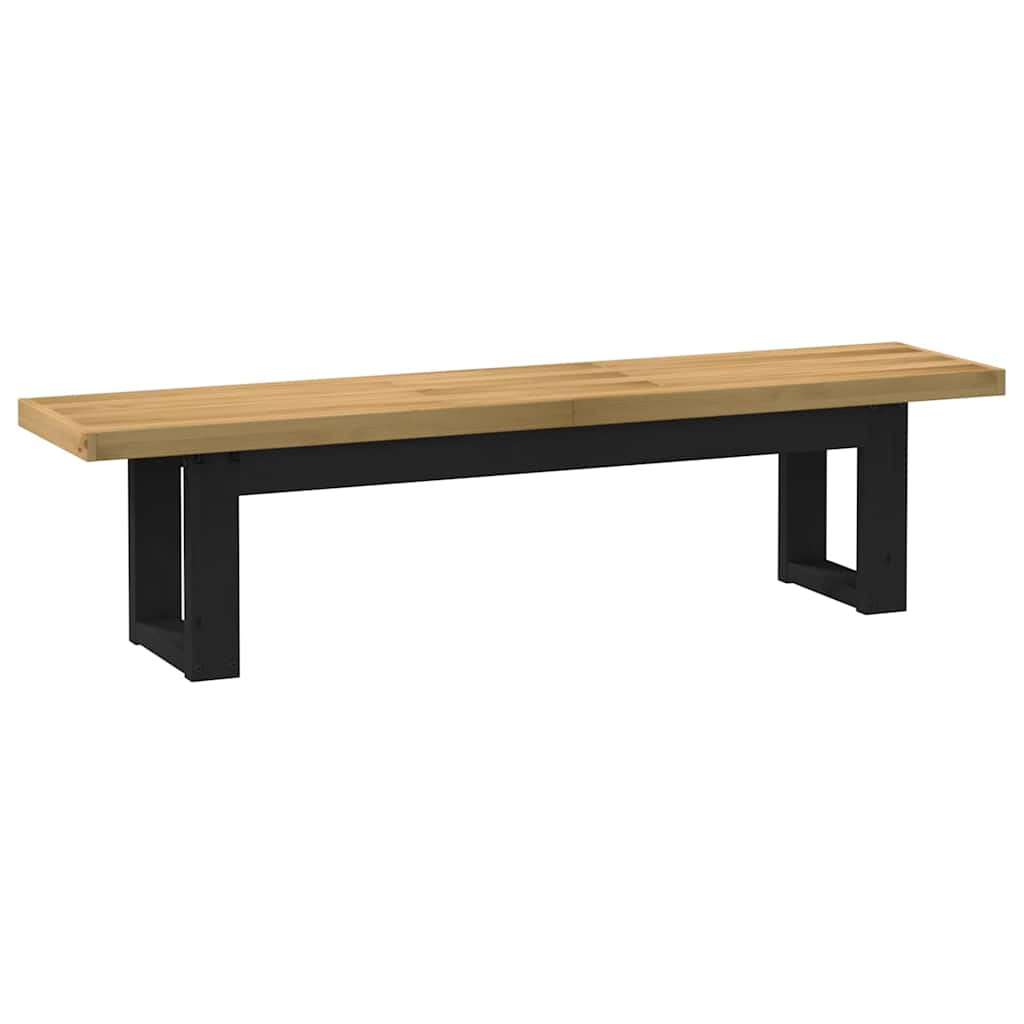 Banco de jantar NOAIN pernas forma U 180x40x45 cm pinho maciço - Image 5