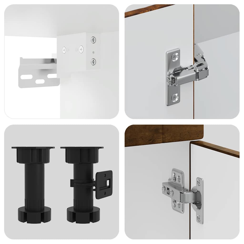 14 peças armário de cozinha conjunto Porto carvalho defumado - Image 6