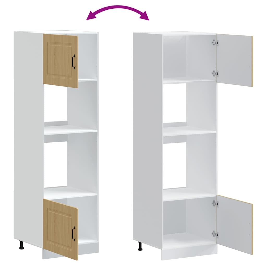 Armários forno 2 pcs Lucca derivados de madeira carvalho sonoma - Image 7