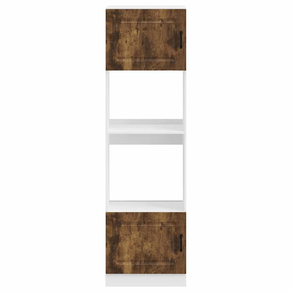 Armários forno 2 pcs Lucca derivados de madeira carvalho fumado - Image 3