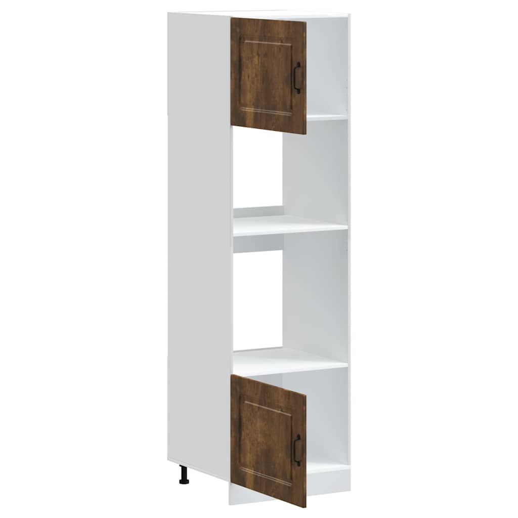 Armários forno 2 pcs Lucca derivados de madeira carvalho fumado - Image 4