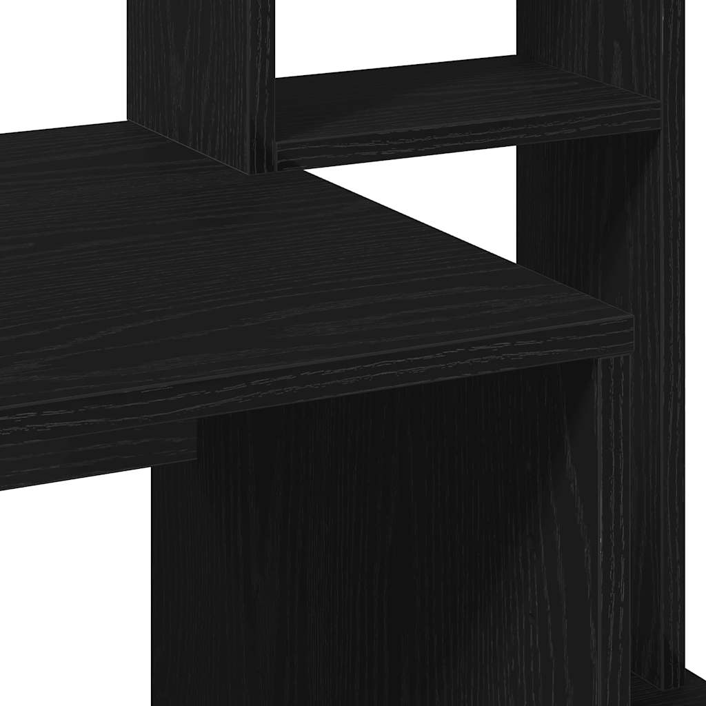 Secretária c/ prateleiras 100x45x140 cm derivados madeira preto - Image 6