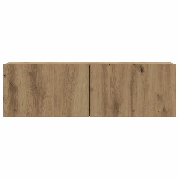 Conjunto de armário TV parede 5 pcs madeira carvalho artisiano - Image 6