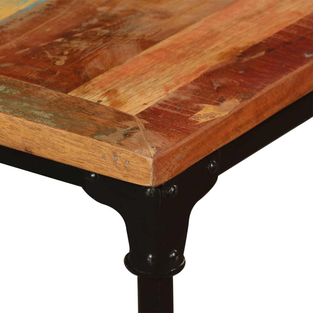 Mesa de jantar madeira reciclada maciça 180 cm - Image 9