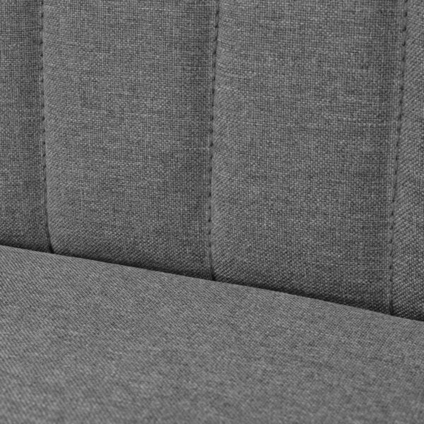 Sofá tecido cinzento claro 117x55,5x77 - Image 3