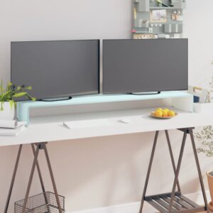 Suporte de TV/monitores em vidro 120x30x13 cm verde