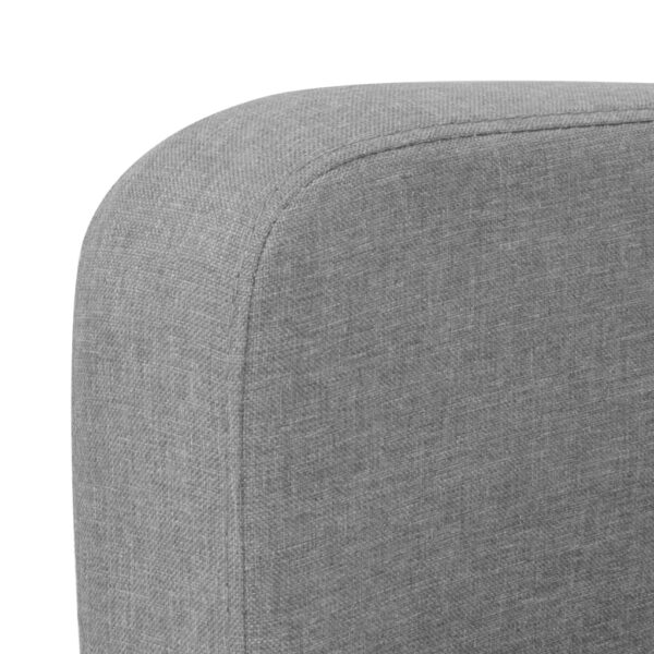 Sofá de 2 lugares 135x65x76 cm cinzento claro - Image 3