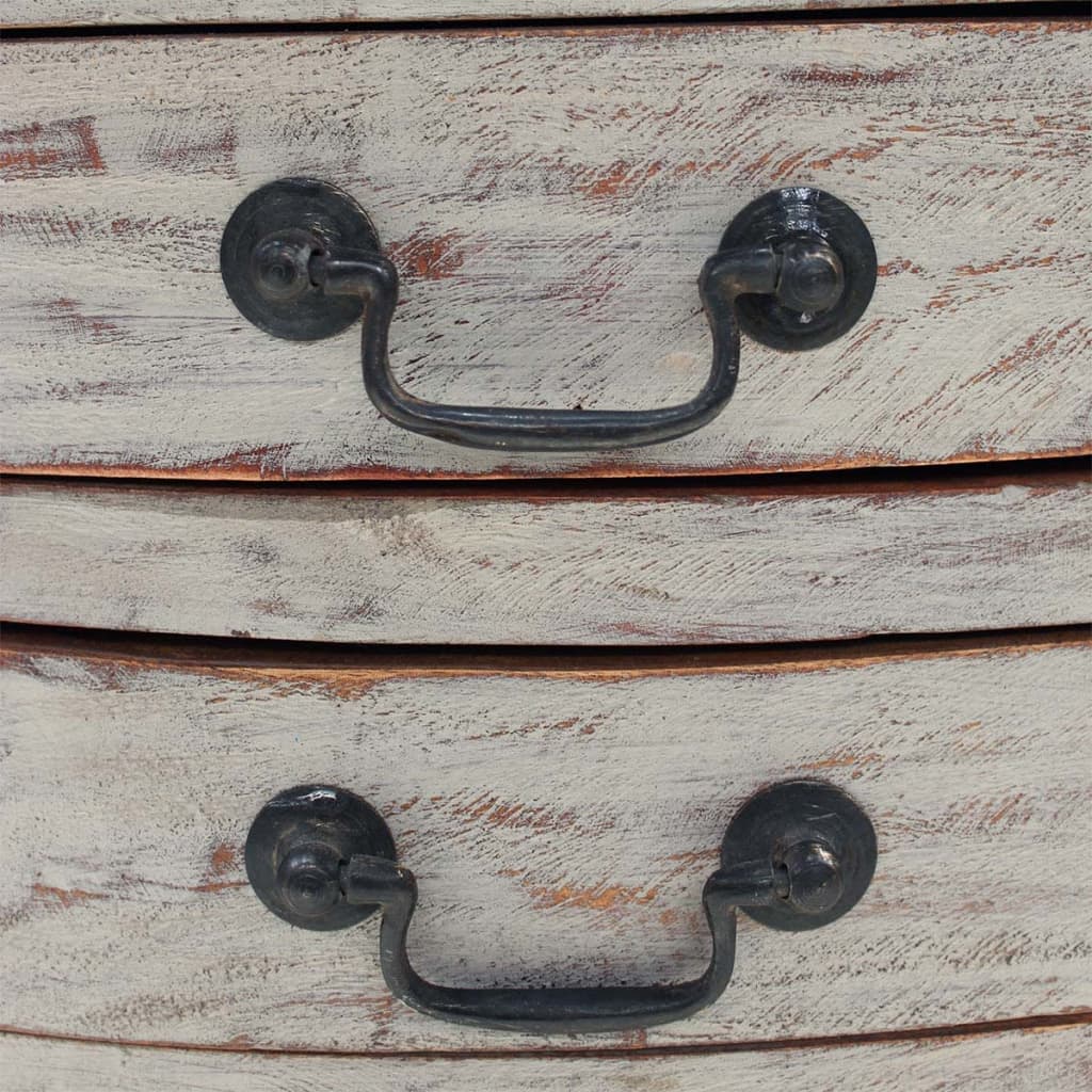 Mesa de cabeceira em madeira de mogno maciça 48x35x64 cm - Image 5