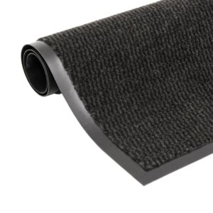 Tapete controlo de pó retangular tufado 40x60 cm preto