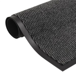 Tapete controlo de pó retangular tufado 90x150 cm antracite