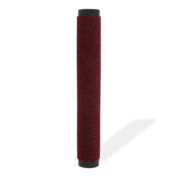 Tapete controlo de pó retangular tufado 90x150 cm vermelho - Image 2