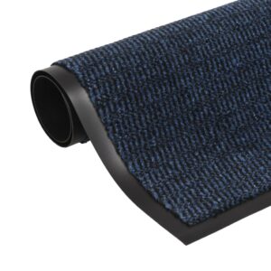 Tapete controlo de pó retangular tufado 90x150 cm azul