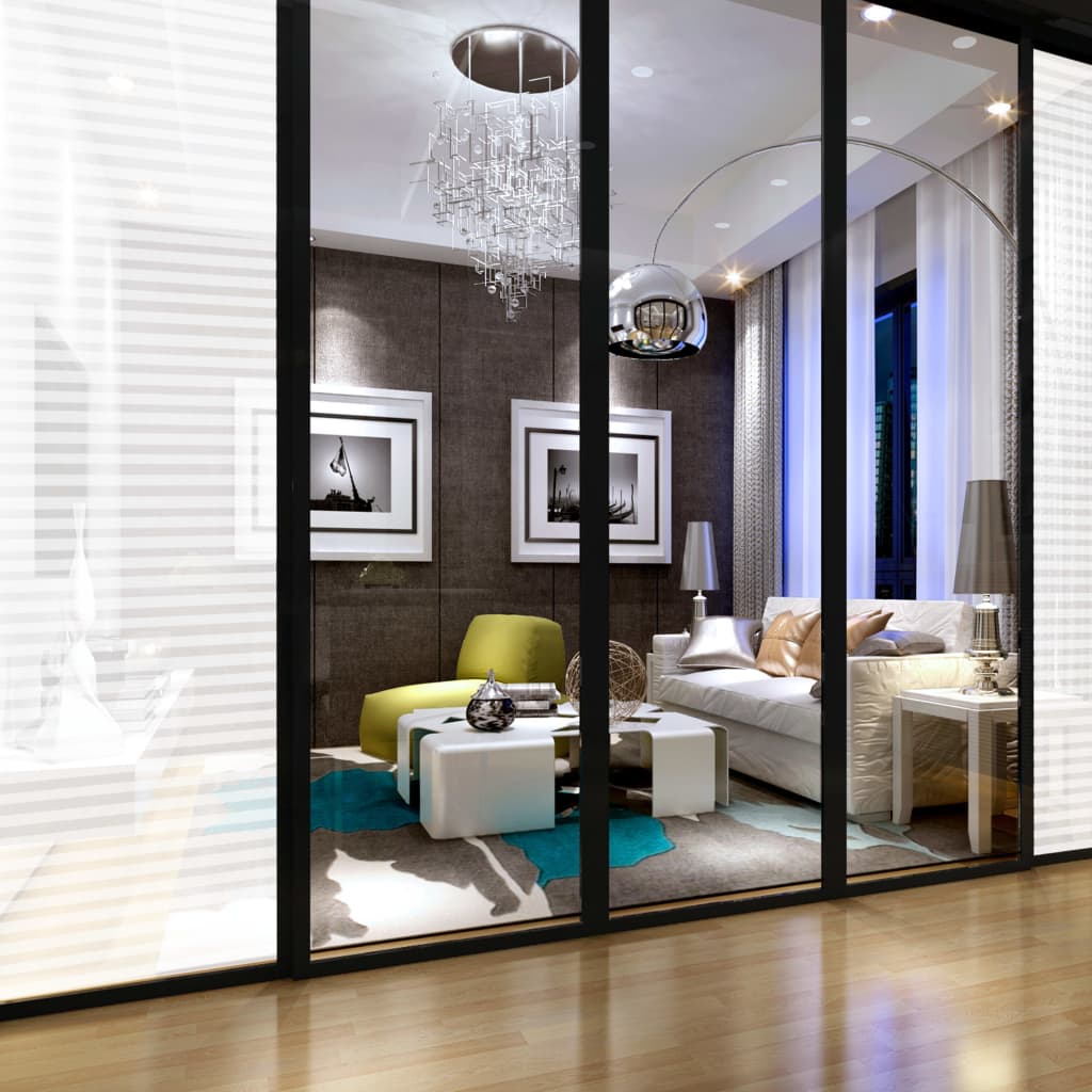 Película de privacidade fosca às riscas para janelas 0,9x20 m - Image 7