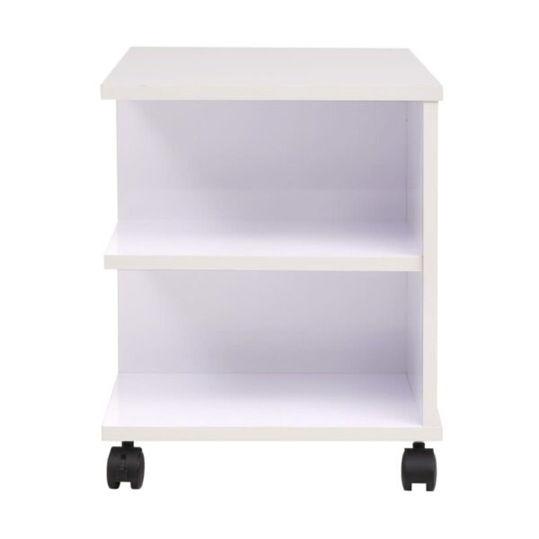 Estante com rodas 50x35x42 cm branco - Image 3