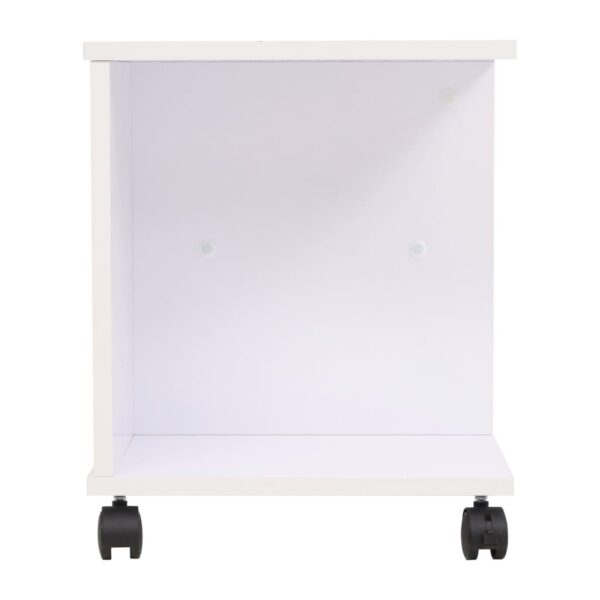 Estante com rodas 50x35x42 cm branco - Image 4
