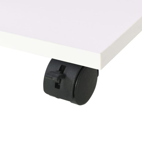 Estante com rodas 50x35x42 cm branco - Image 5