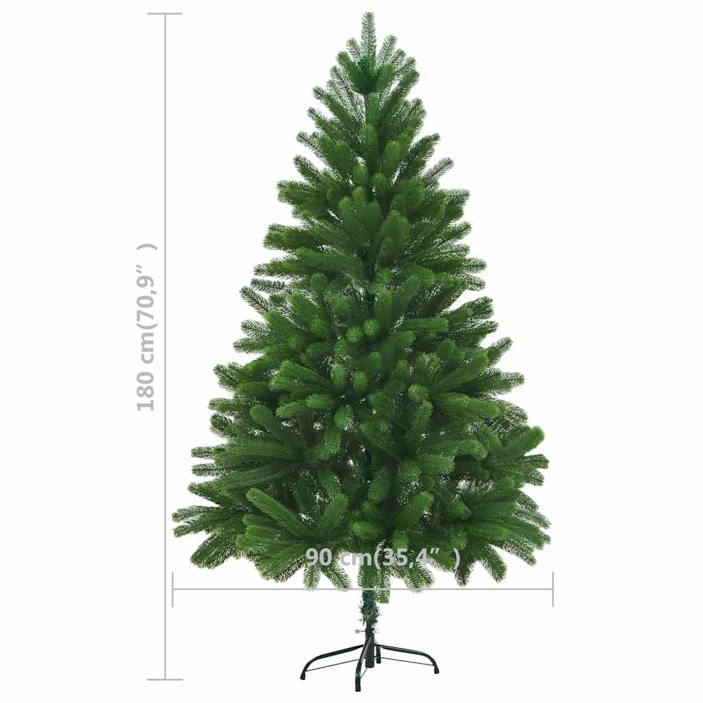 Árvore de Natal artificial agulhas realistas 180 cm verde - Image 7