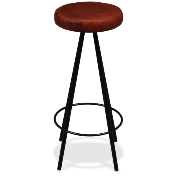 Conjunto de bar 5 pcs madeira recuperada maciça e couro genuíno - Image 11