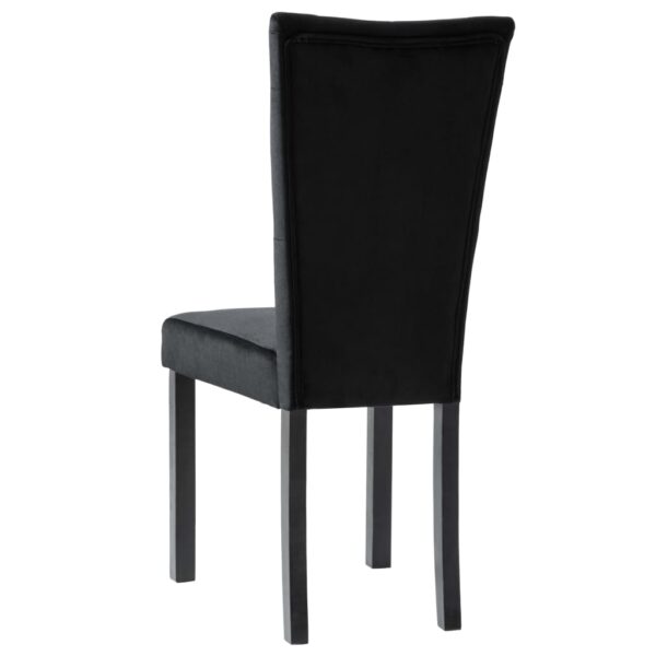 vidaXL Cadeiras de jantar 2 pcs veludo preto - Image 5