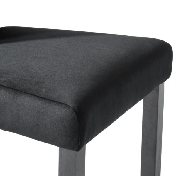 vidaXL Cadeiras de jantar 2 pcs veludo preto - Image 6