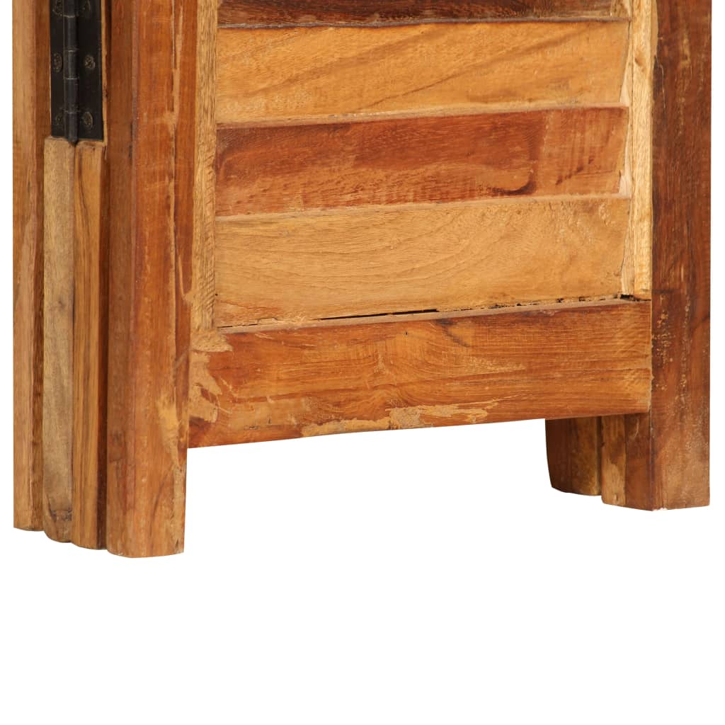 Biombo de divisão em madeira recuperada maciça 170 cm - Image 6