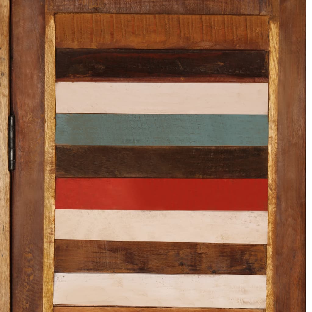 Biombo de divisão em madeira recuperada maciça 170 cm - Image 8