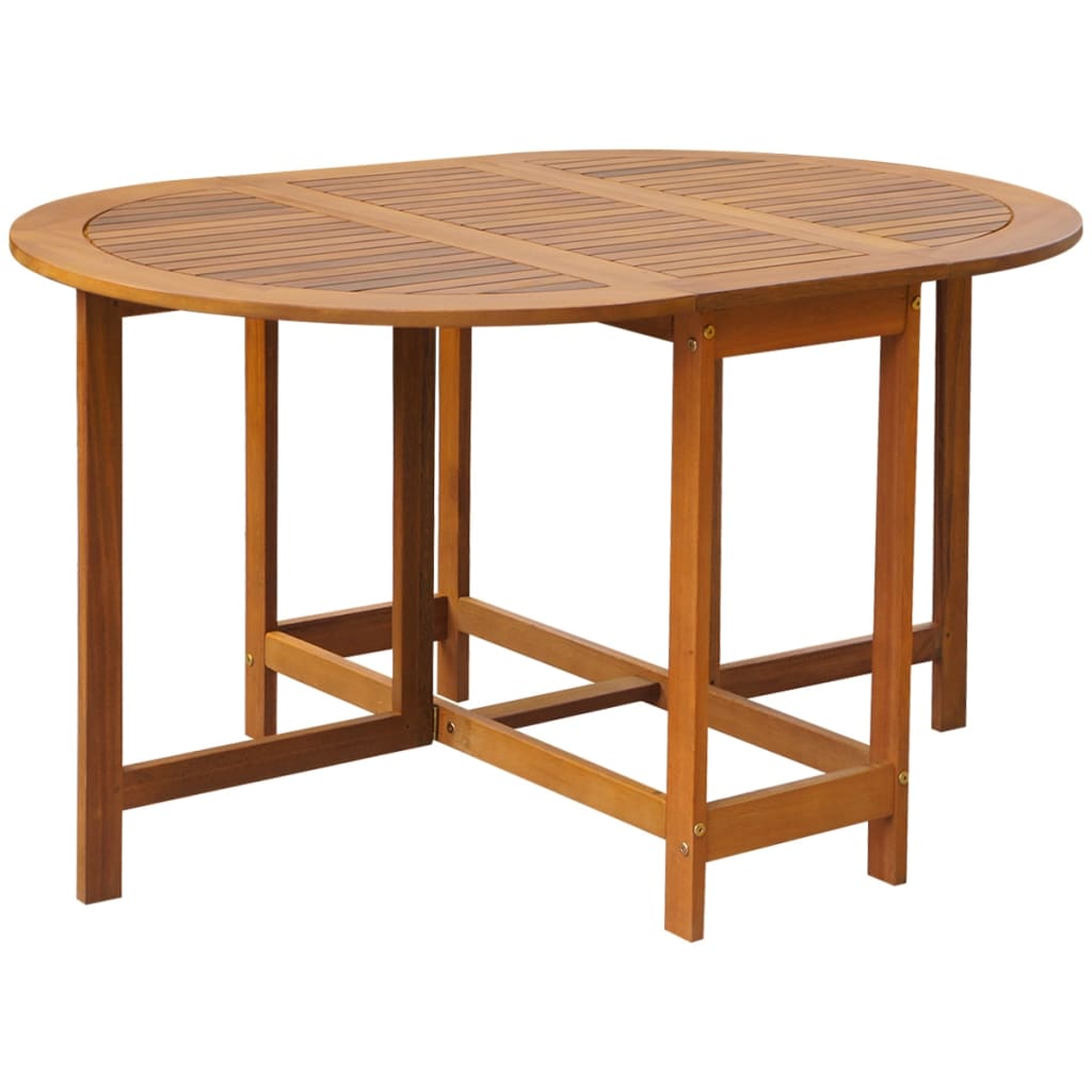 Conjunto de jantar dobrável p/ exterior 5 pcs acácia maciça - Image 4