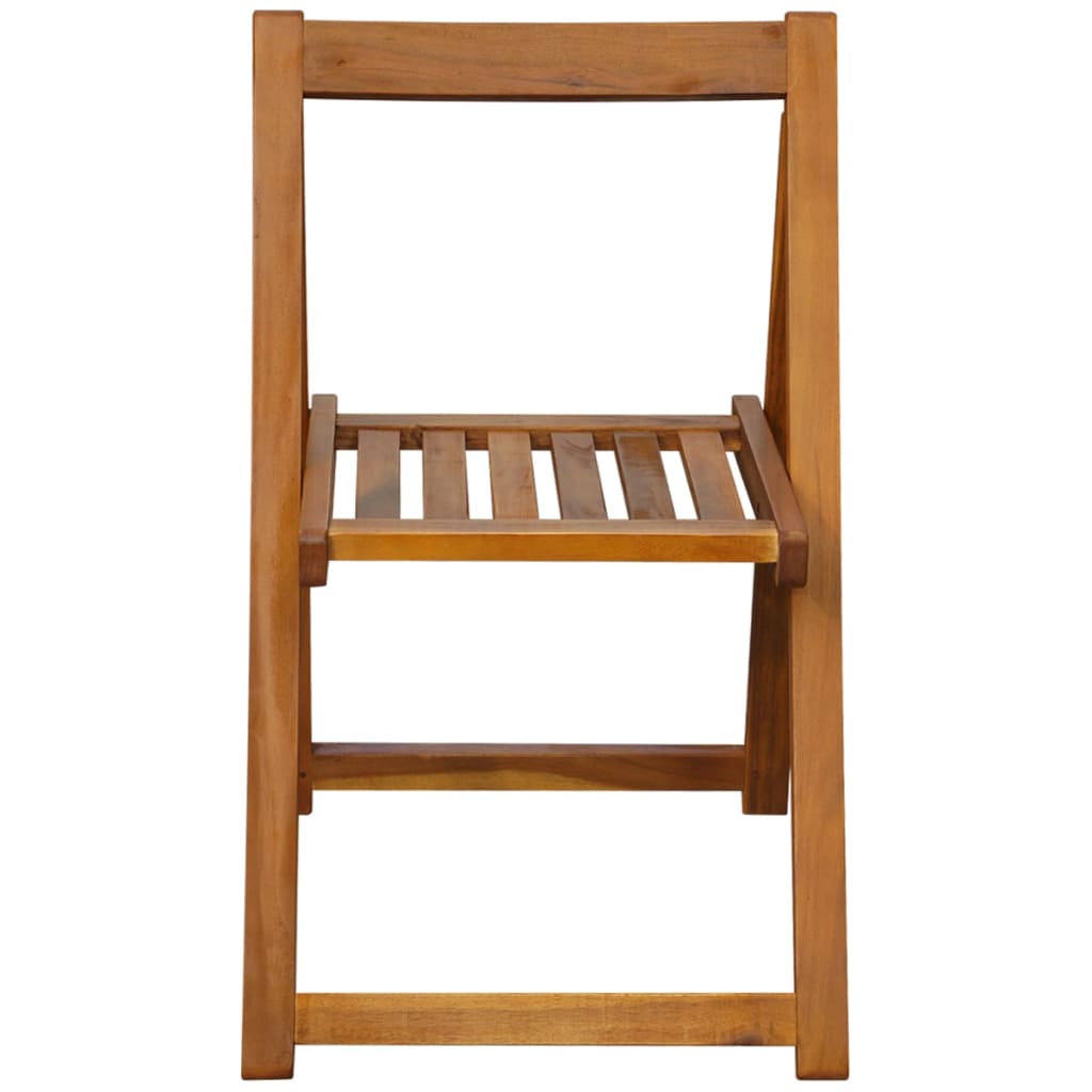 Conjunto de jantar dobrável p/ exterior 5 pcs acácia maciça - Image 9