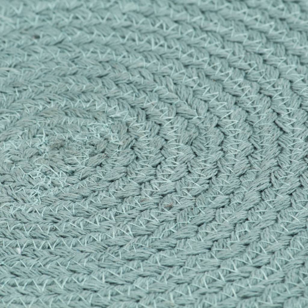 Individuais de mesa 4 pcs algodão liso 38 cm redondo verde - Image 4