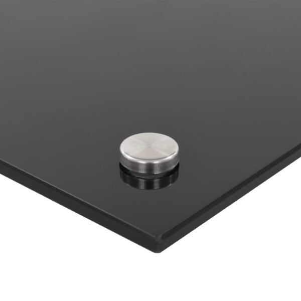 Painel anti-salpicos de cozinha 80x50 cm vidro temperado preto - Image 5