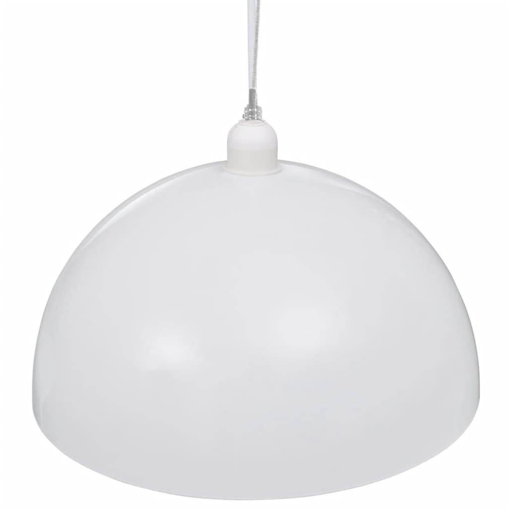 Candeeiros de teto 2 pcs altura ajustável semiesféricos branco - Image 5