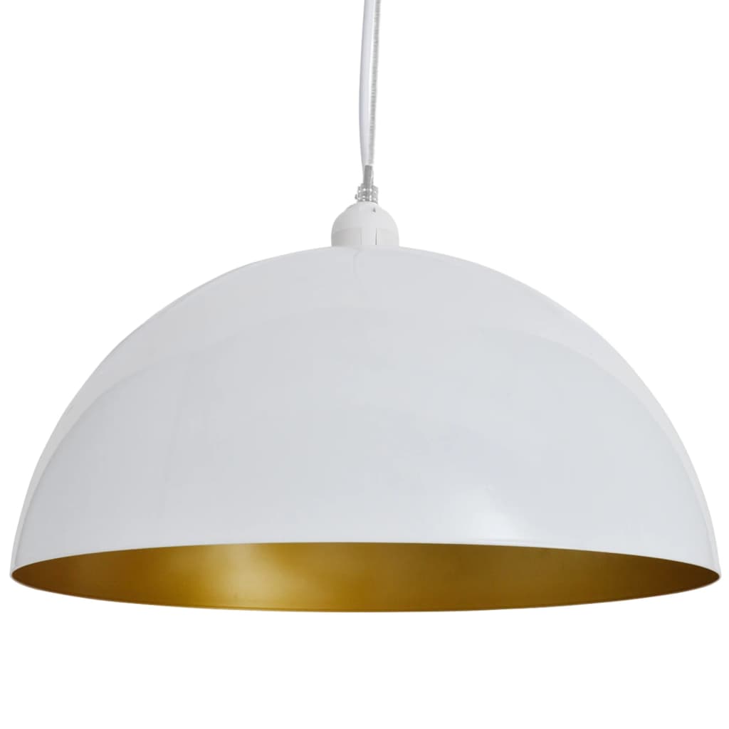 Candeeiros de teto 2 pcs altura ajustável semiesféricos branco - Image 6