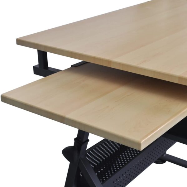 Mesa de desenho com tampo inclinável/banco/2 gavetas - Image 6