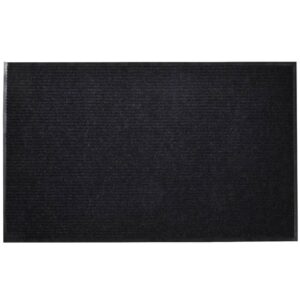 Tapete preto para porta em PVC 120 x 180 cm