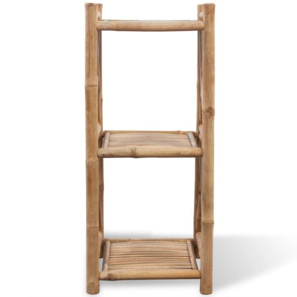 Estante de bambu quadrada com 3 prateleiras - Image 2