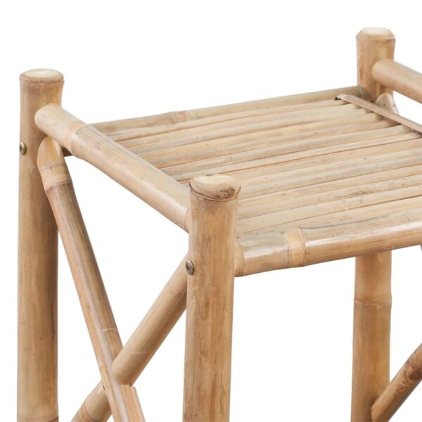 Estante de bambu quadrada com 3 prateleiras - Image 3