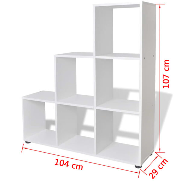 Estante escada/prateleira 107 cm branco - Image 6