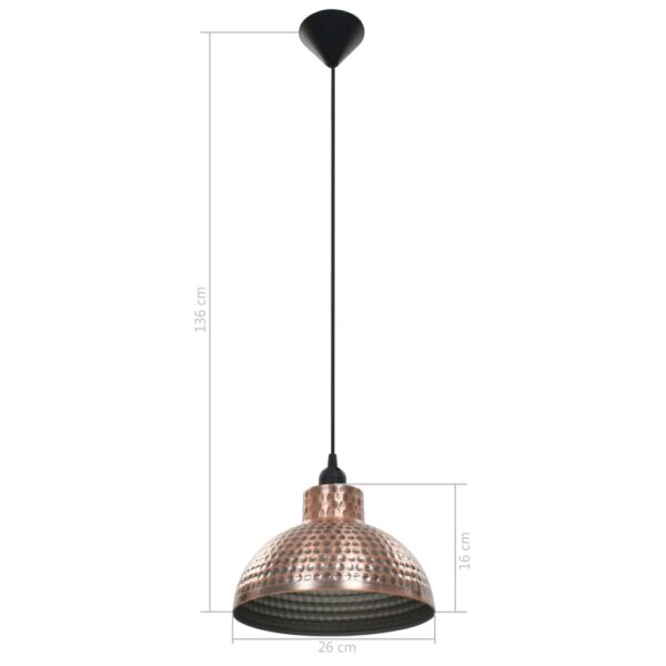 Lâmpadas de teto, 2 pçs semi-esféricas, cobre - Image 7