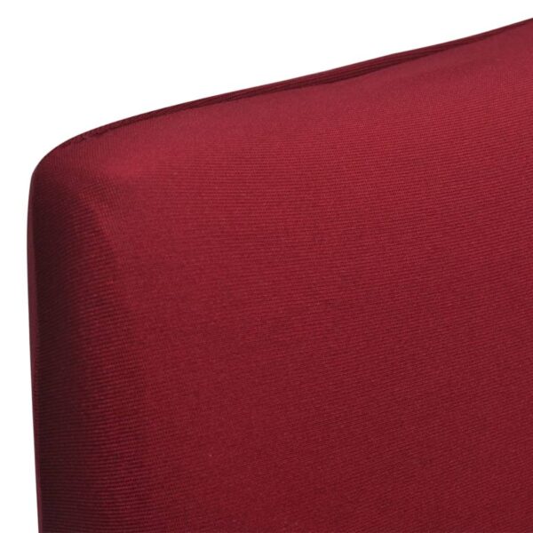 Capa extensível para cadeiras, 4 pcs, bordô - Image 3