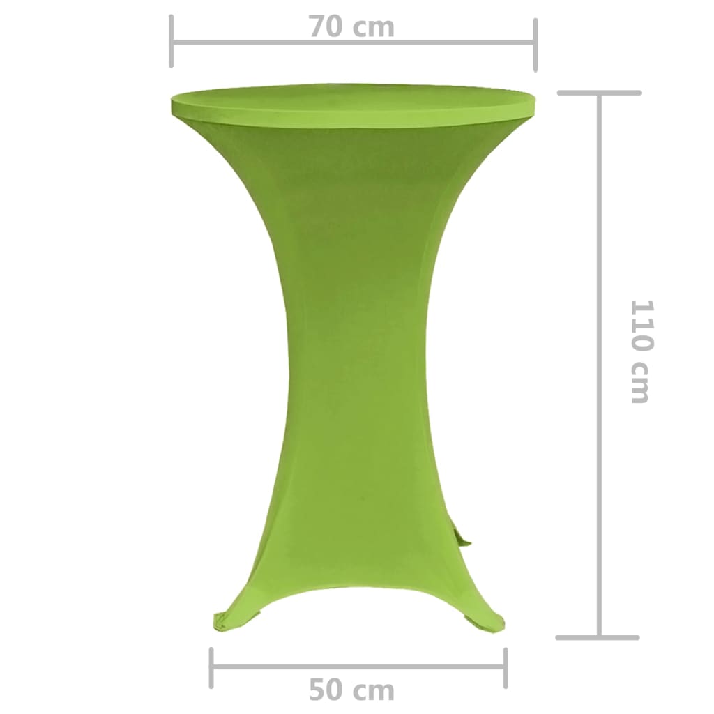 Capa extensível para mesa 2 pcs 70 cm verde - Image 4