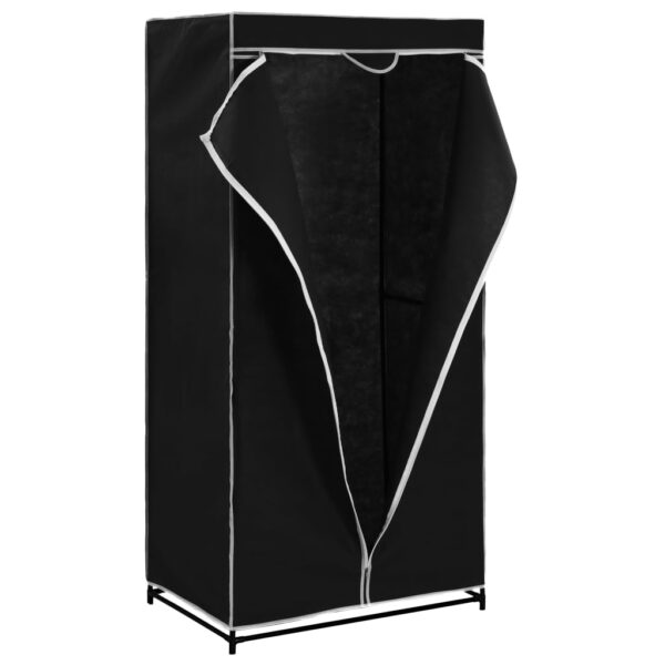 Roupeiros 2 pcs 75x50x160 cm preto - Image 4