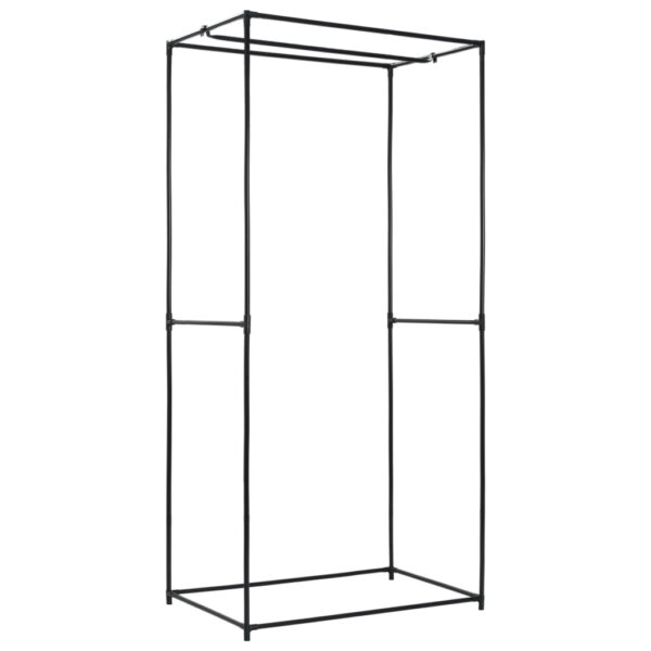 Roupeiros 2 pcs 75x50x160 cm preto - Image 6